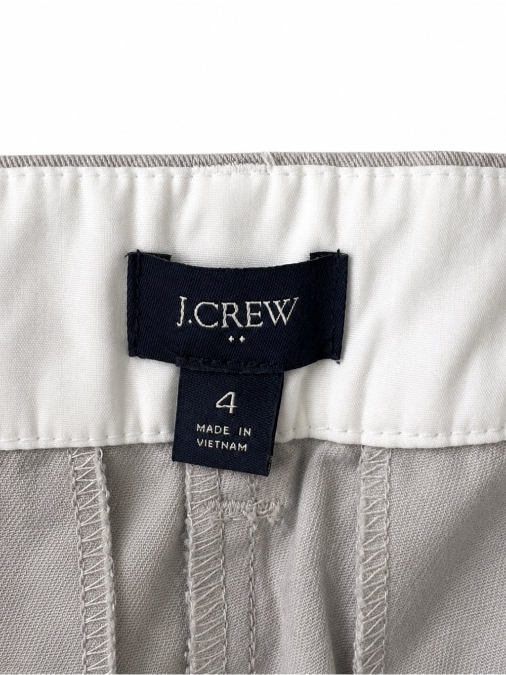 J. Crew Women's Chino Shorts, Light Grey/Khaki, Size 4 - Picture 4 of 6